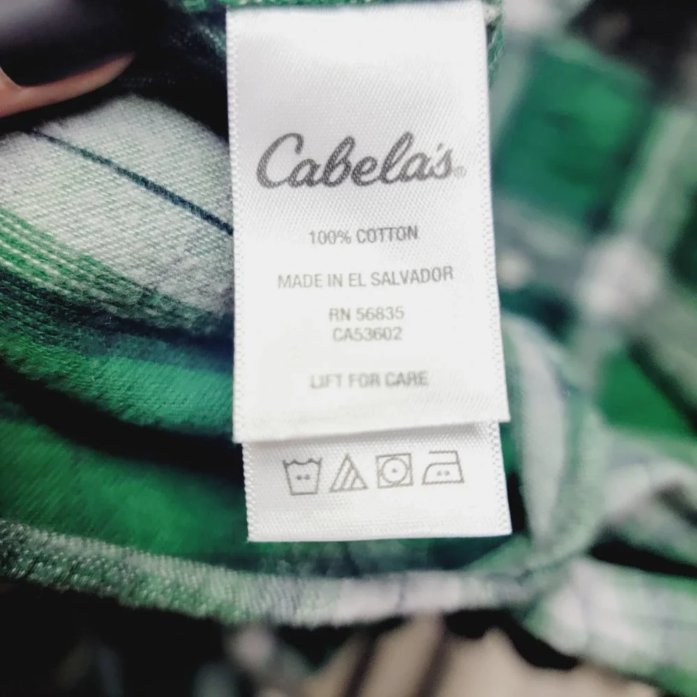 Cabela's Cotton Plaid Button Up Shirt - Picture 7 of 7
